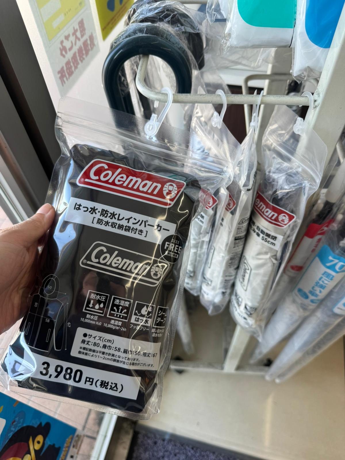 ✨連線商品需補運費✨Lawson限定 Coleman 戶外防水雨褸