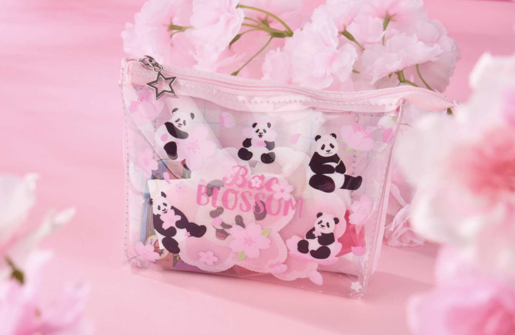 📦訂購 韓國代購 愛寶樂園 Everland Bao Family 寶家族 櫻花系列 小物袋