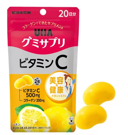 (網站產品) 日本直送 UHA 味覺糖 (UHA味覚糖) 軟糖補充劑 維他命C (30日份)