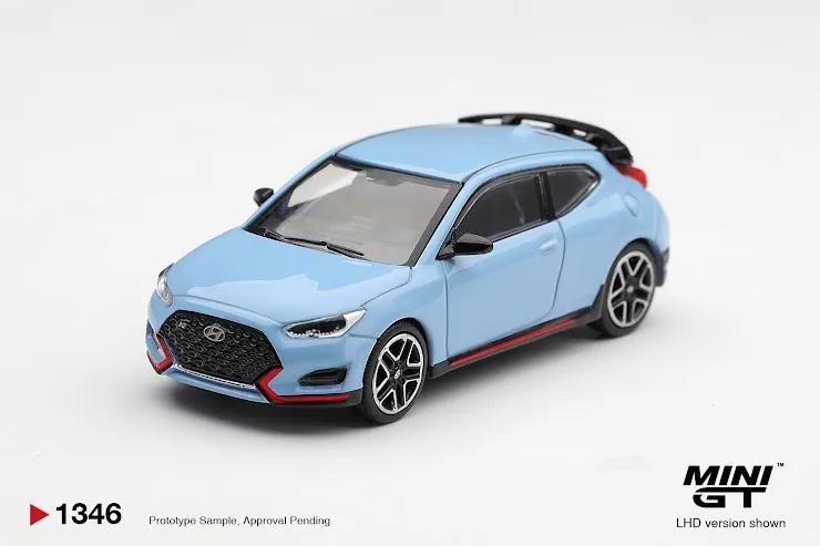 （預訂 Pre Order) MINI GT ( MGT01346-L ) Hyundai Veloster N Performance Blue