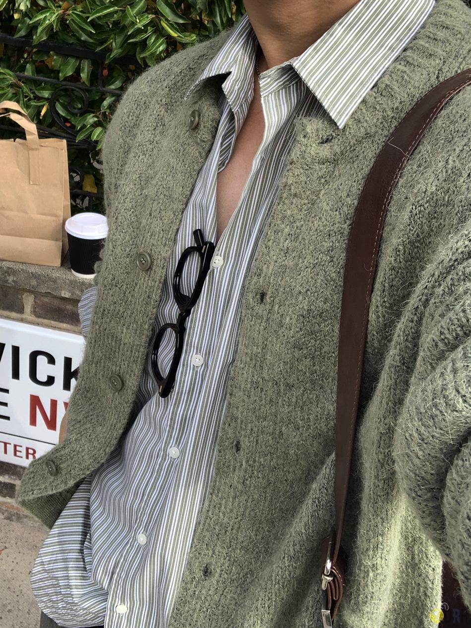 【100%保證韓國直送】現代簡約質感寬鬆條紋長袖恤衫 Modern Oversized Striped Shirt [2 color] RL114583