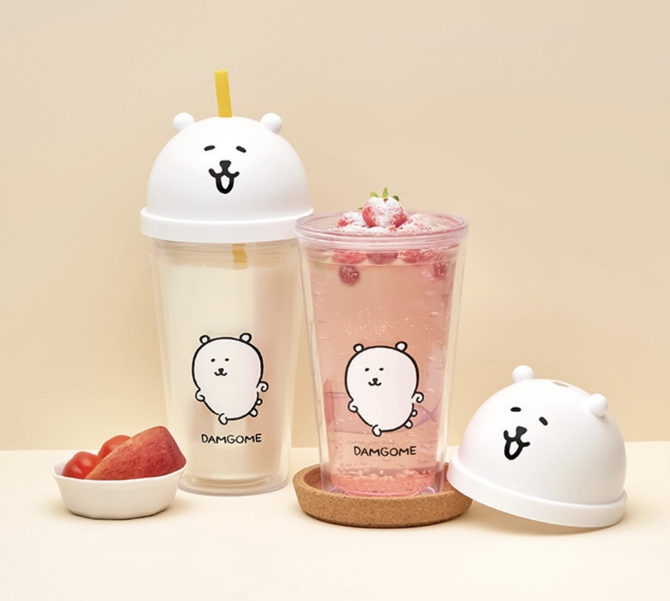 韓國預訂📍Joke Bear得意大頭樣水杯/玻璃杯