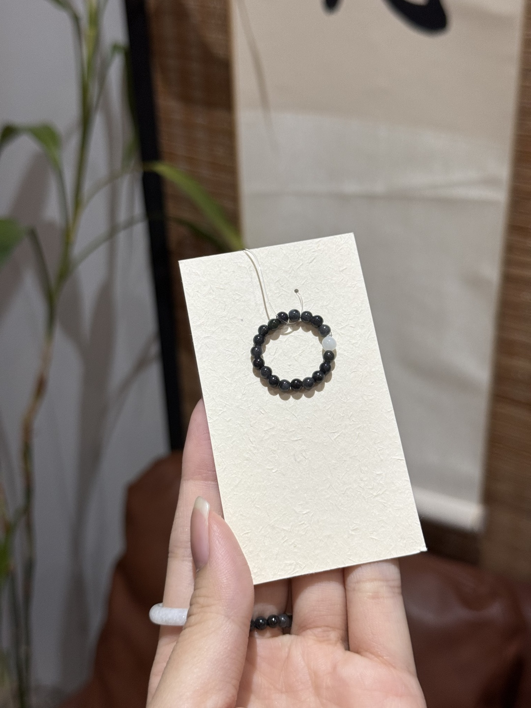 Jade Chicken Elastic Ring