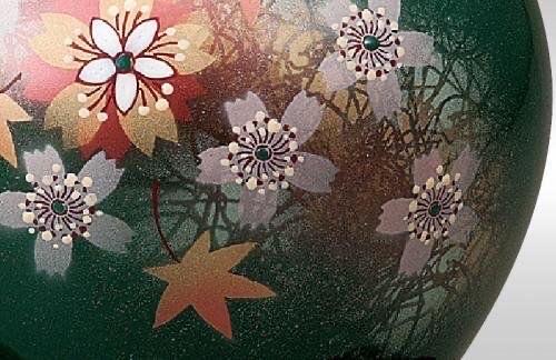 九谷燒 - 5號花瓶- 花舞
