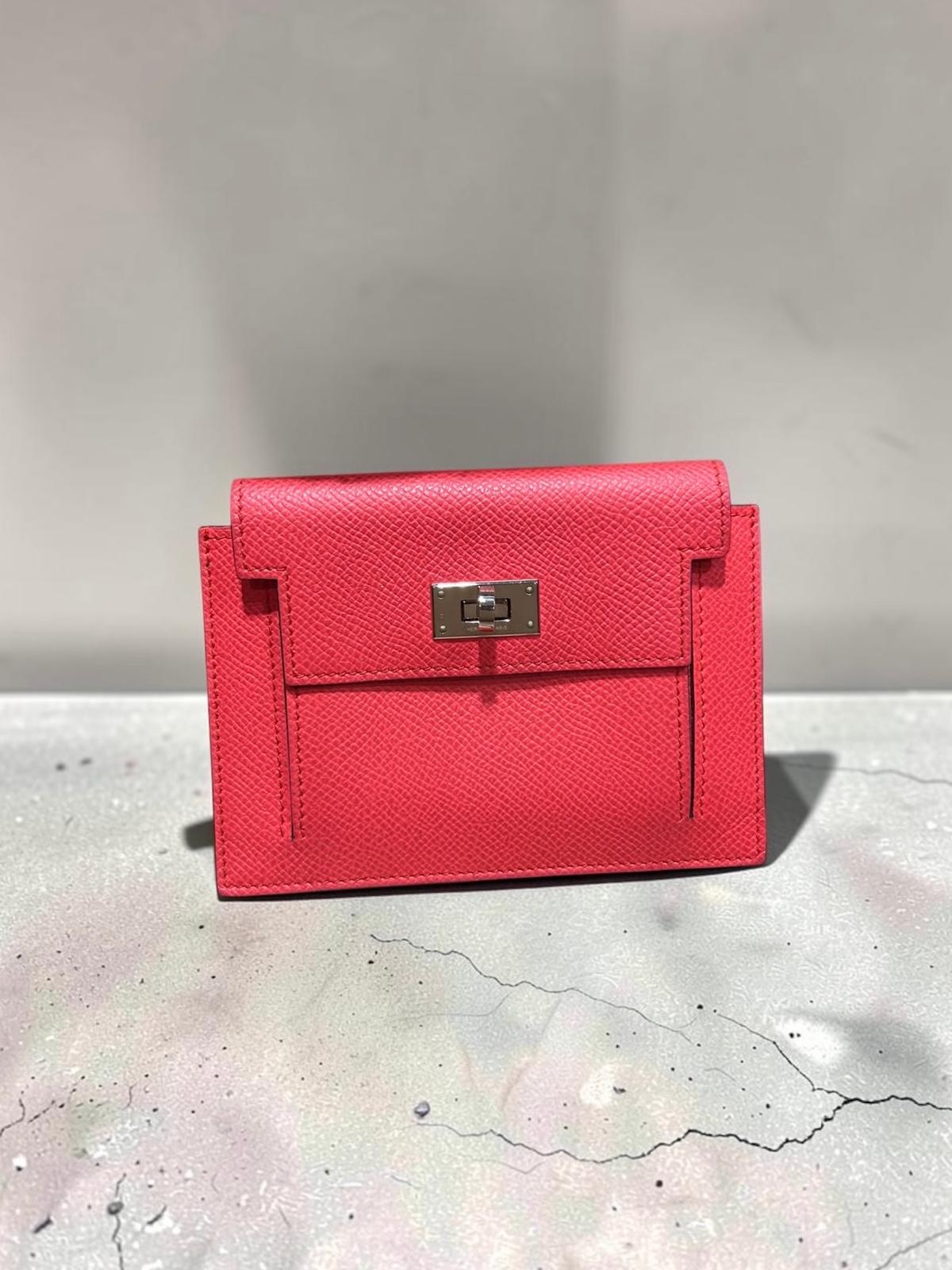 Hermes Kelly Pocket Stamp T 銀扣100%Authentic,98%new