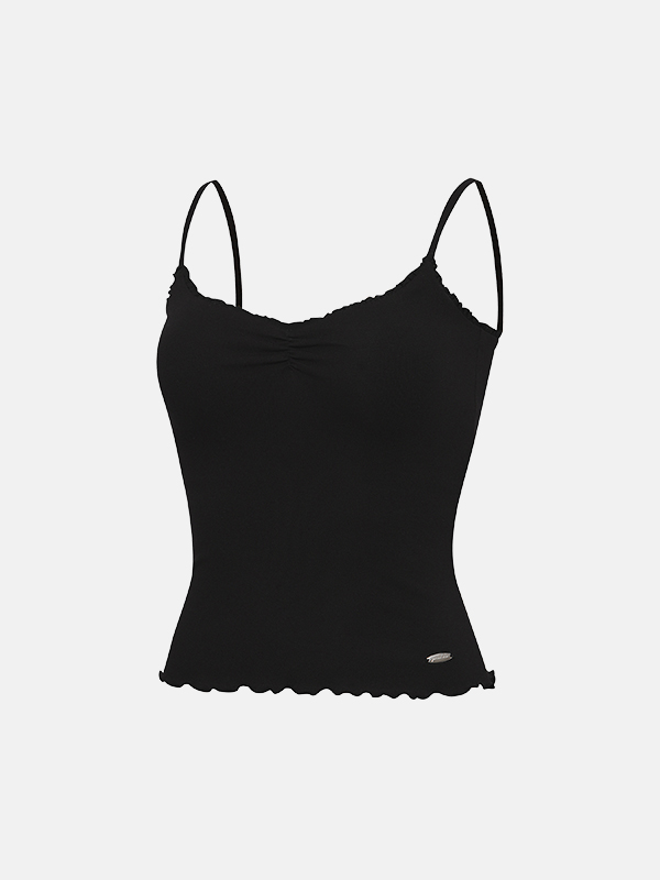 預購_Frilled Shirred Bra Top by Grandeline