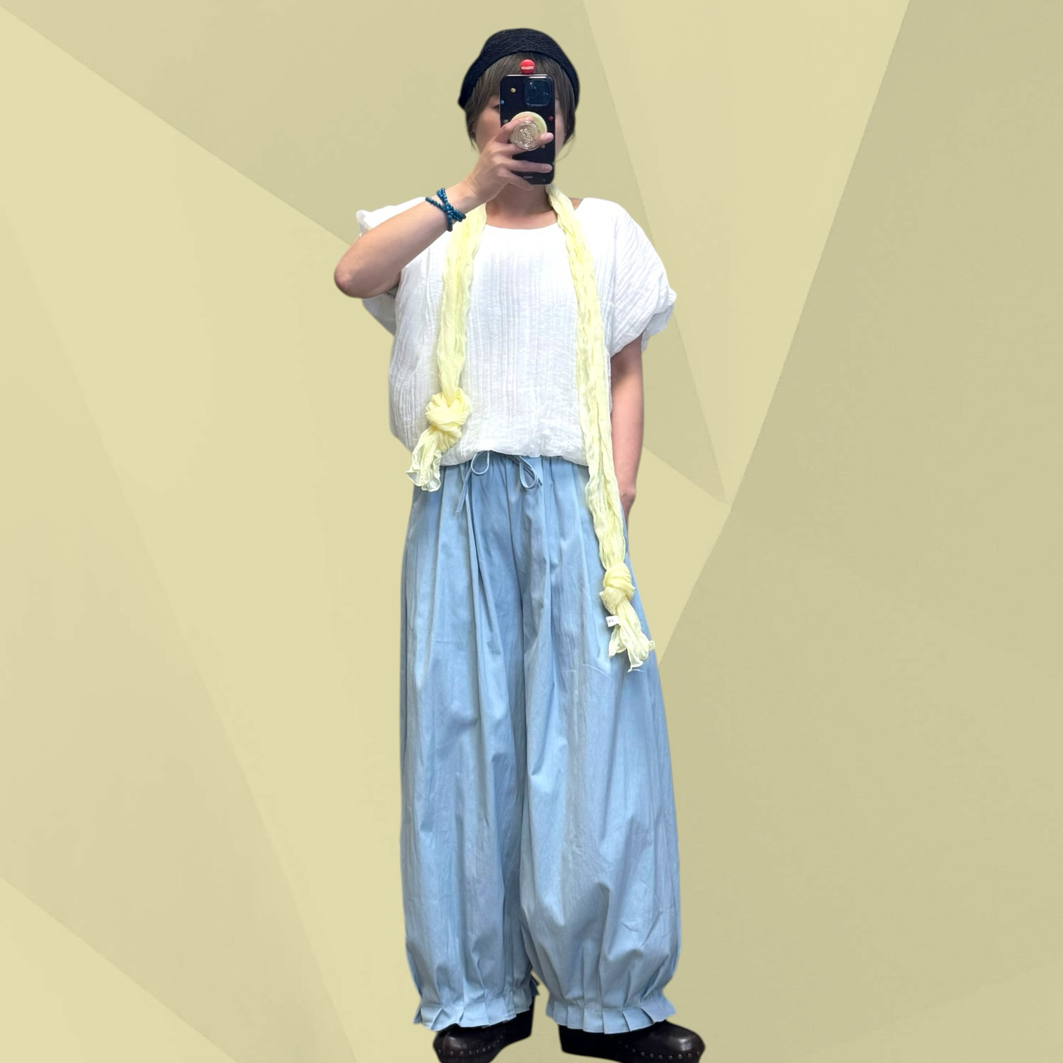 221136 麻雀泡泡手袖Tee