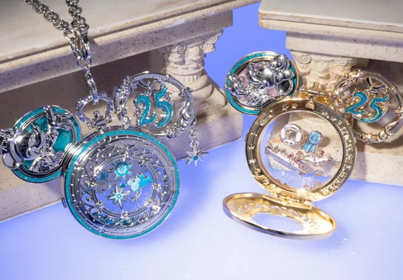 【預訂】DisneySea 25th Jubilee Locket - base (銀色)