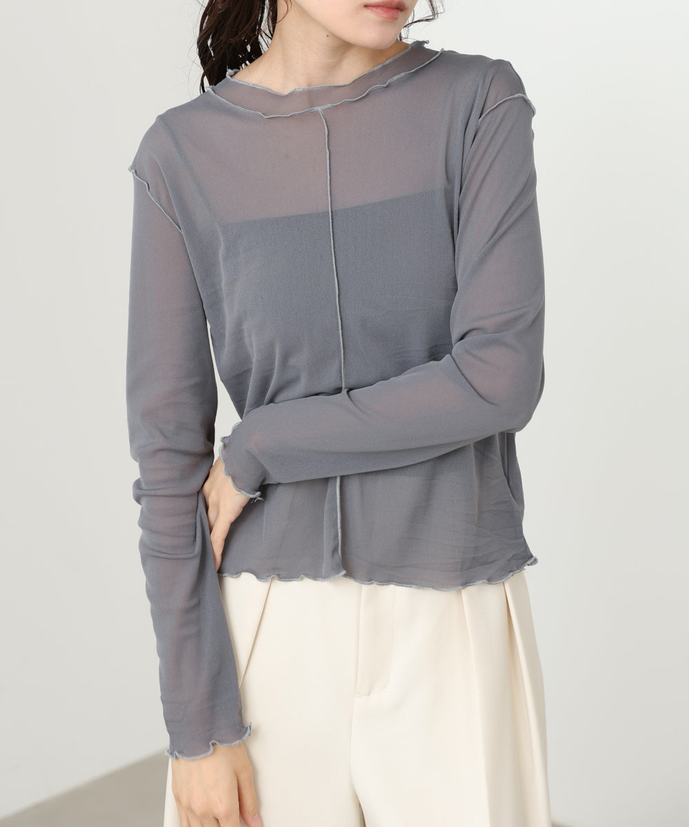 <JP> 內搭必備！輕薄柔和滾邊 Ruffles Top * 4色入 <預購>