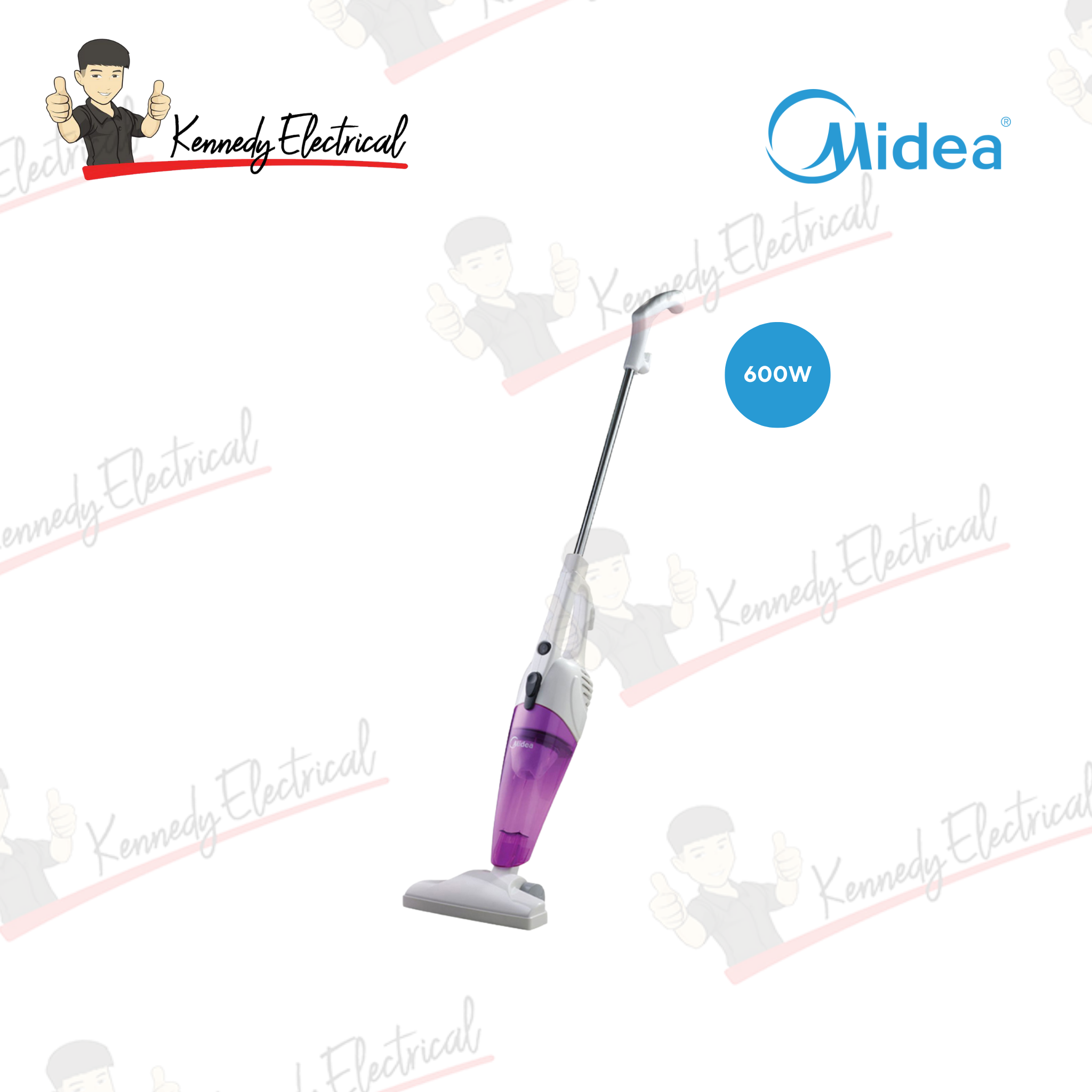 Midea 600W 2-in-1 Stick Vacuum Cleaner Purple (MVC-SC861R)