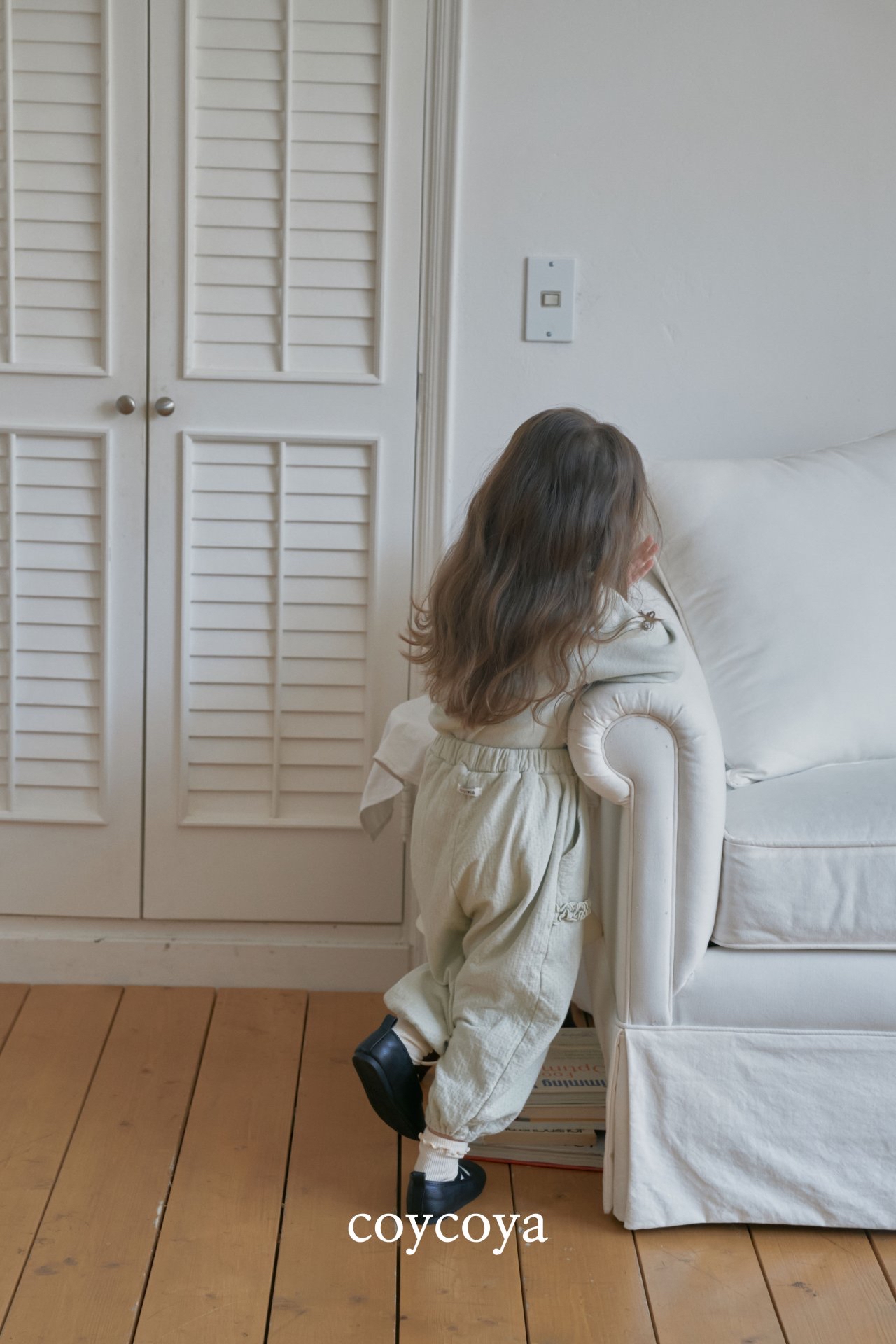 🌸預訂 韓國直送🌸🇰🇷COYCOYA兩色荷葉邊口袋寬鬆運動褲