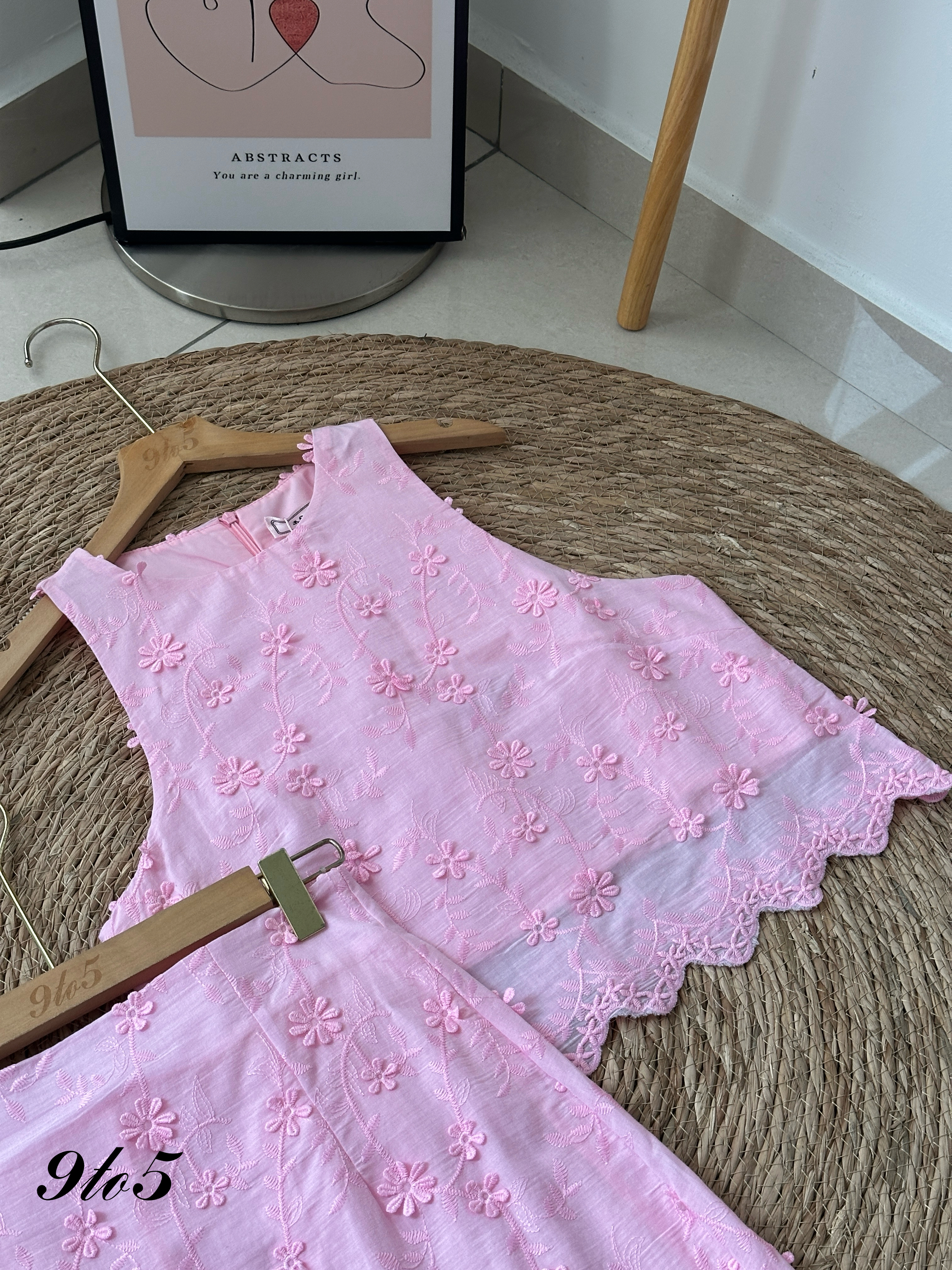 D2329 Floral Matching Set - Pink