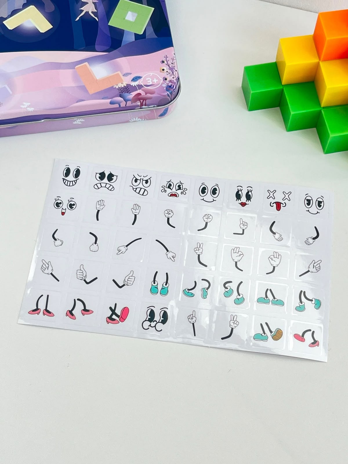 韓國🇰🇷 Bellebaby 磁吸積木迷你貼紙(可重複貼)