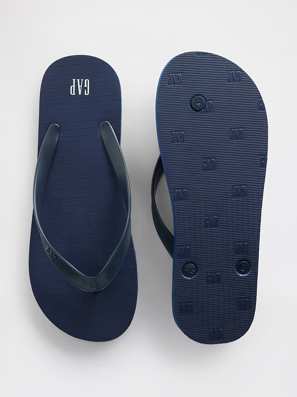  【落雨/去沙灘必備】Gap Logo Flip Flops 男裝人字拖鞋 - 輕量防滑、防水