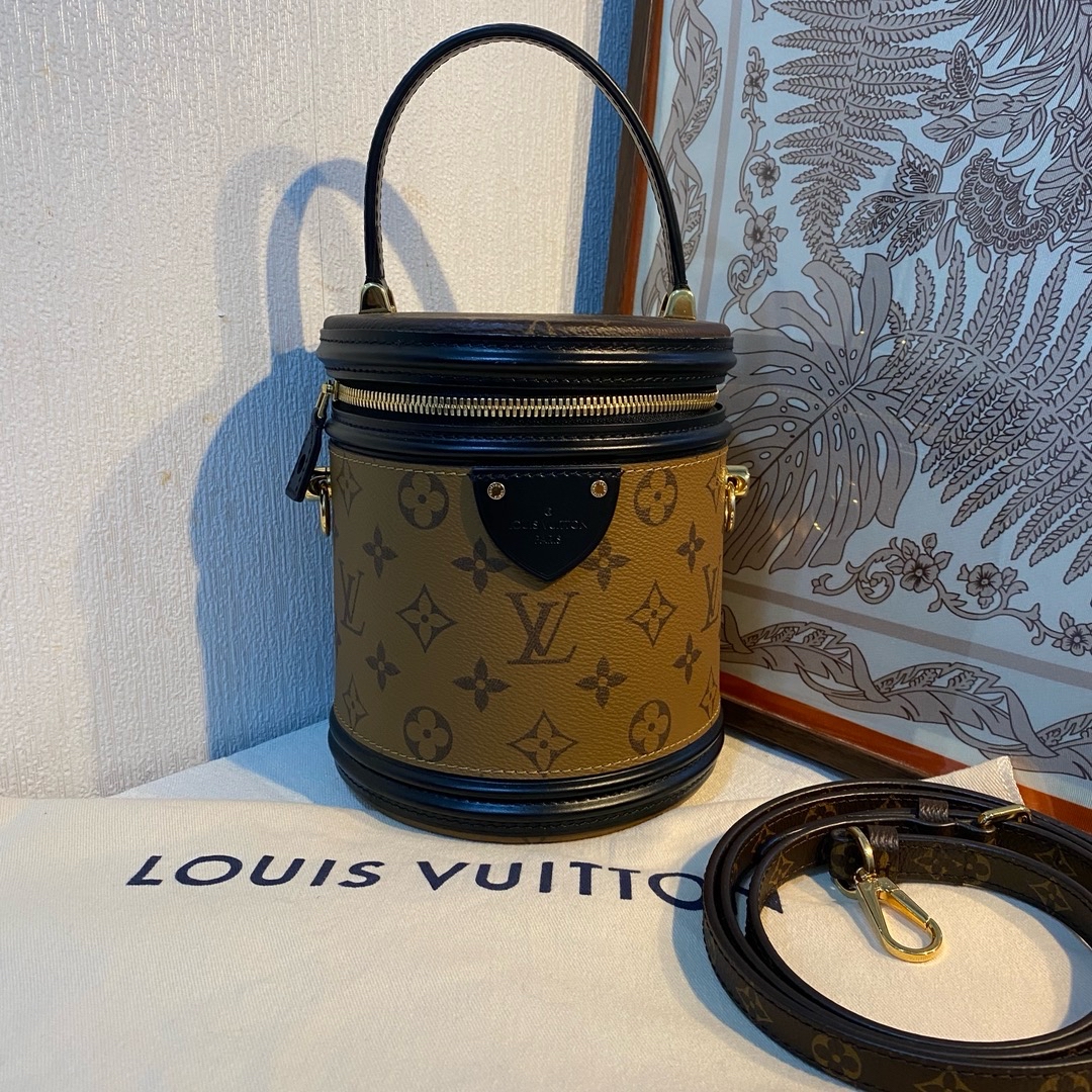 Pre-owned Louis Vuitton Monogram Cannes bucket bag