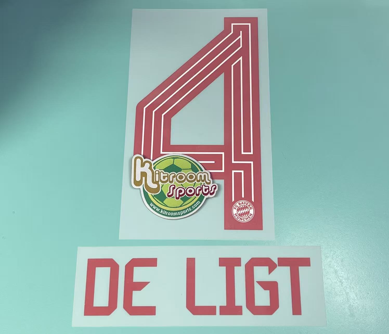 2023-24 Bayern Munich Home Nameset #4 DE LIGT