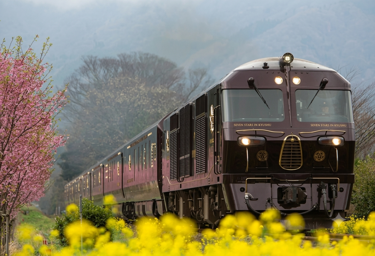 豪華觀光列車「九州七星號」Kato 旅行中的N比例模型
