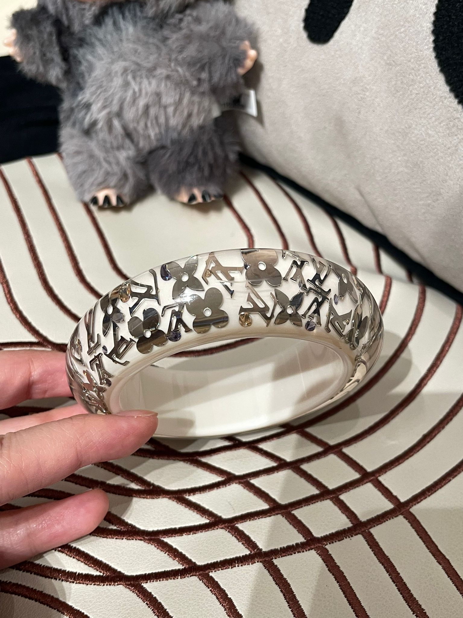 LV Inclusion Wide Bangle Bracelet 100%Authentic, 98%New