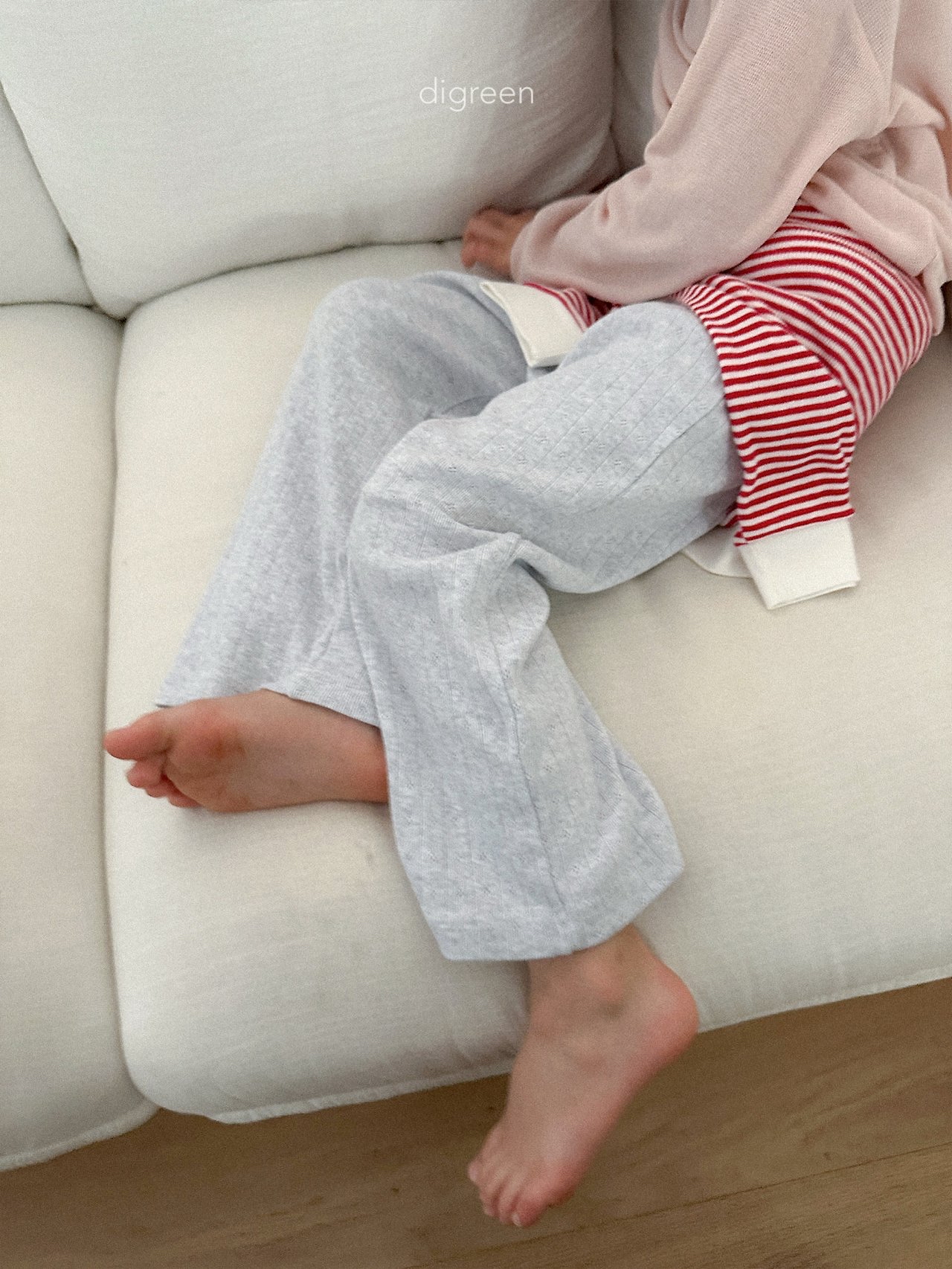 Digreen | soft pants (White melange XL115-120)