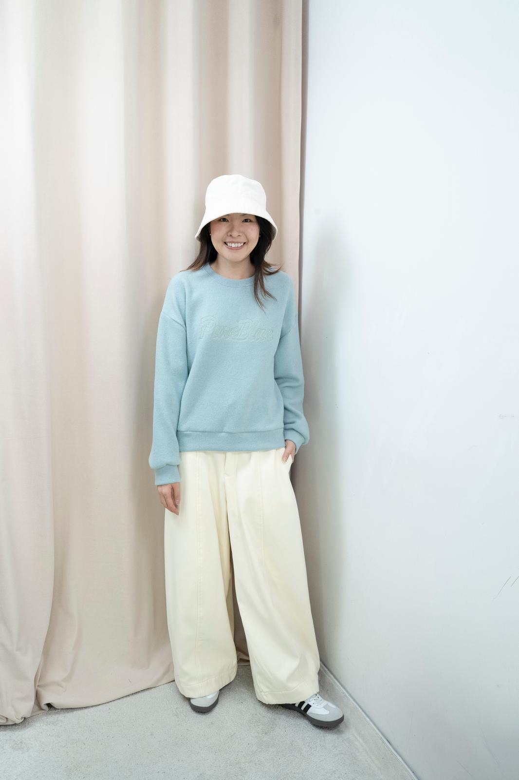 加絨造型直筒寬褲（3色）