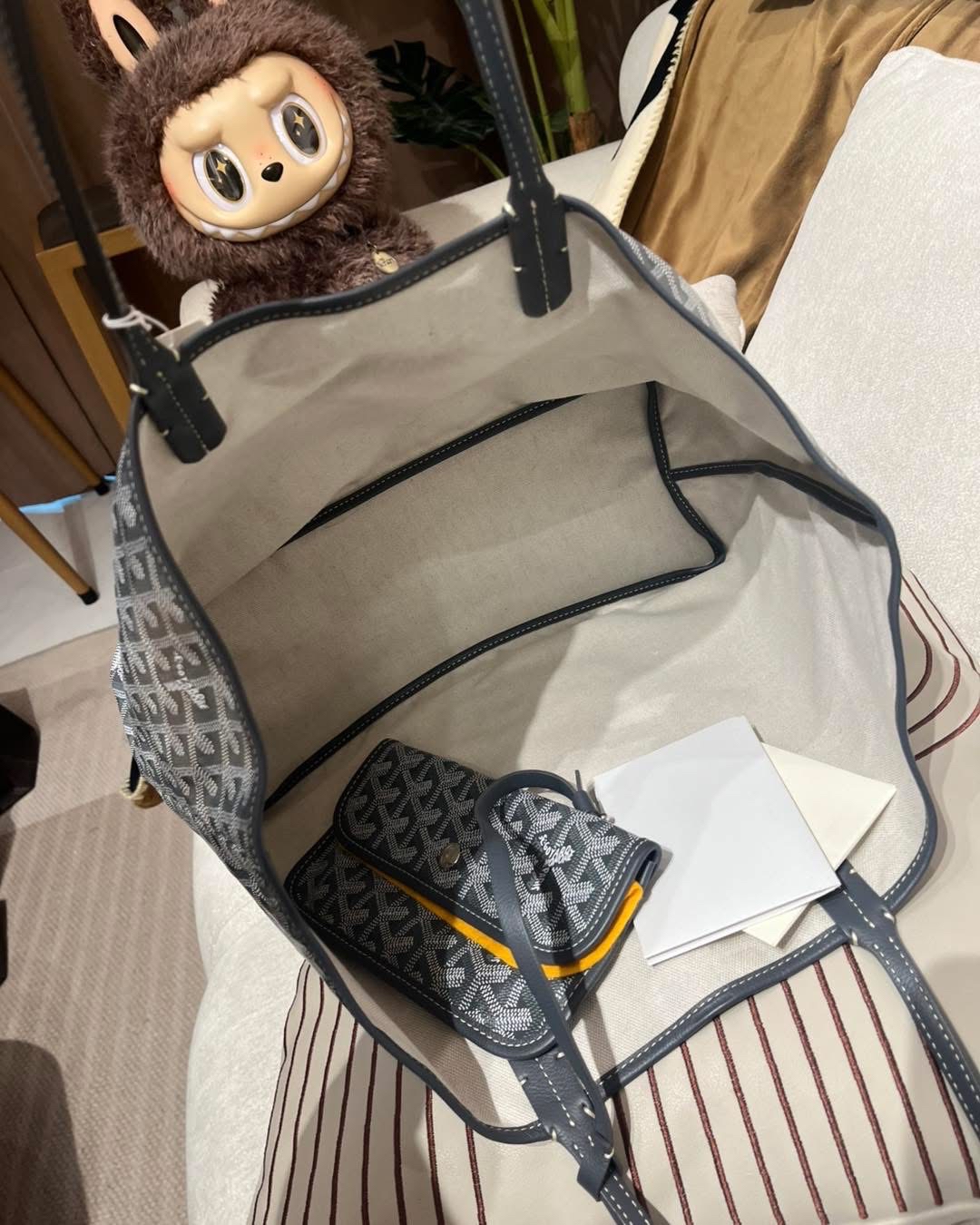 Goyard Saint Louis PM Grey 100%Authentic, 99%New ✅收據✅Dust bag