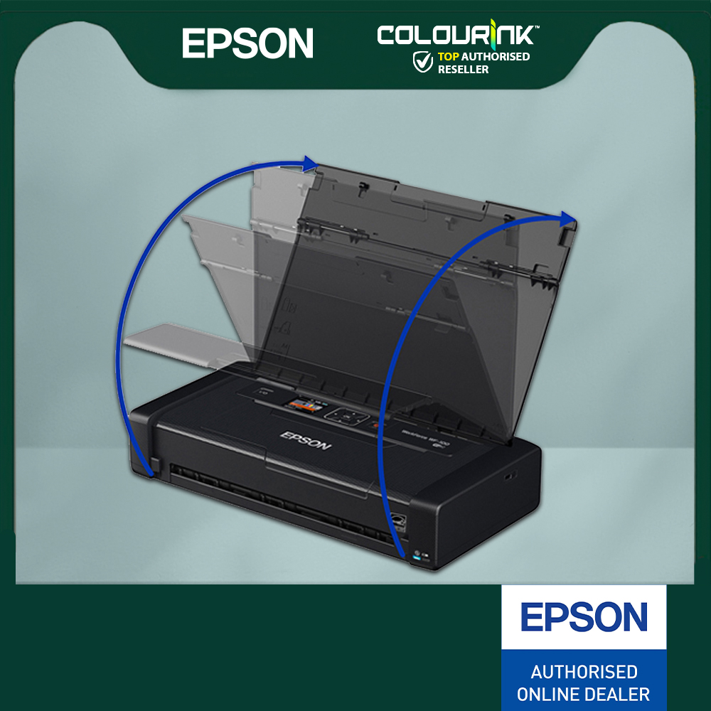 Epson WorkForce WF-100 Portable A4 Inkjet Mobile Printer Wi-Fi Direct Print Built-in Battery TR150 Officejet 250 WF100