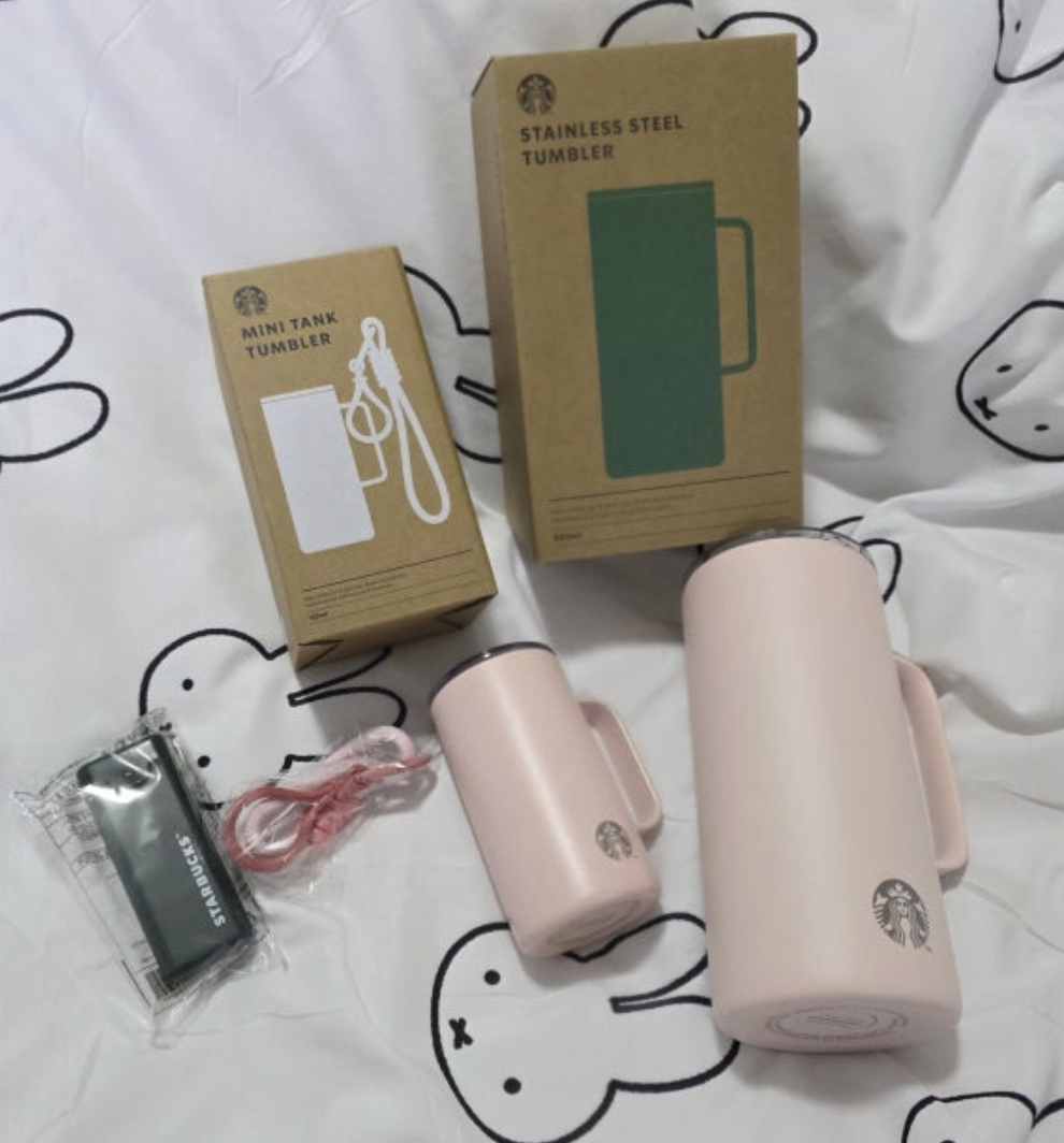 限定｜韓國 Starbucks 星巴克 保溫杯套裝  503ml + 133ml ｜ Tank Tumbler Keyring