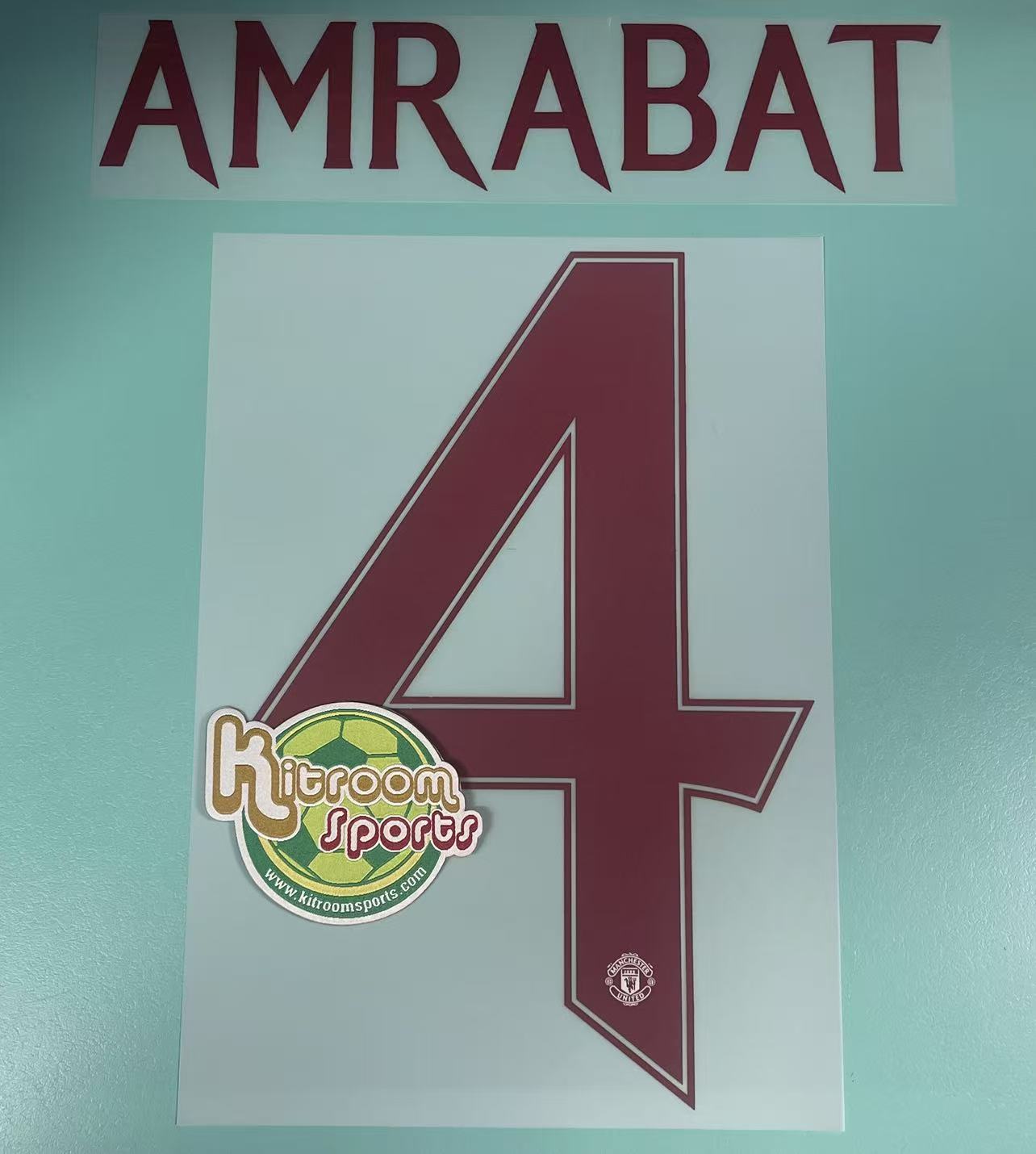 2023-24 Manchester United 3RD UCL Nameset #4 AMRABAT