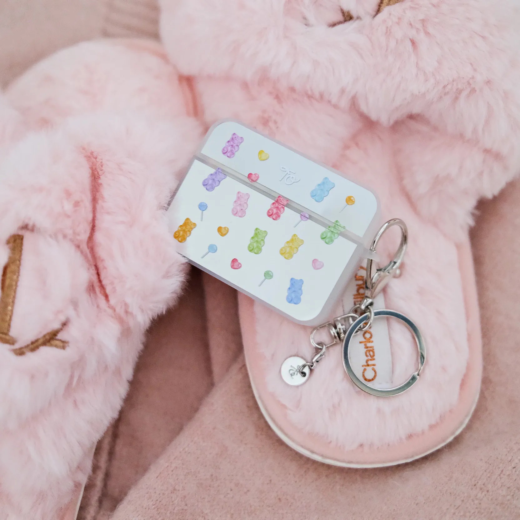 【Bling Bling Gummy Bears】鏡面方盒AirPods Case