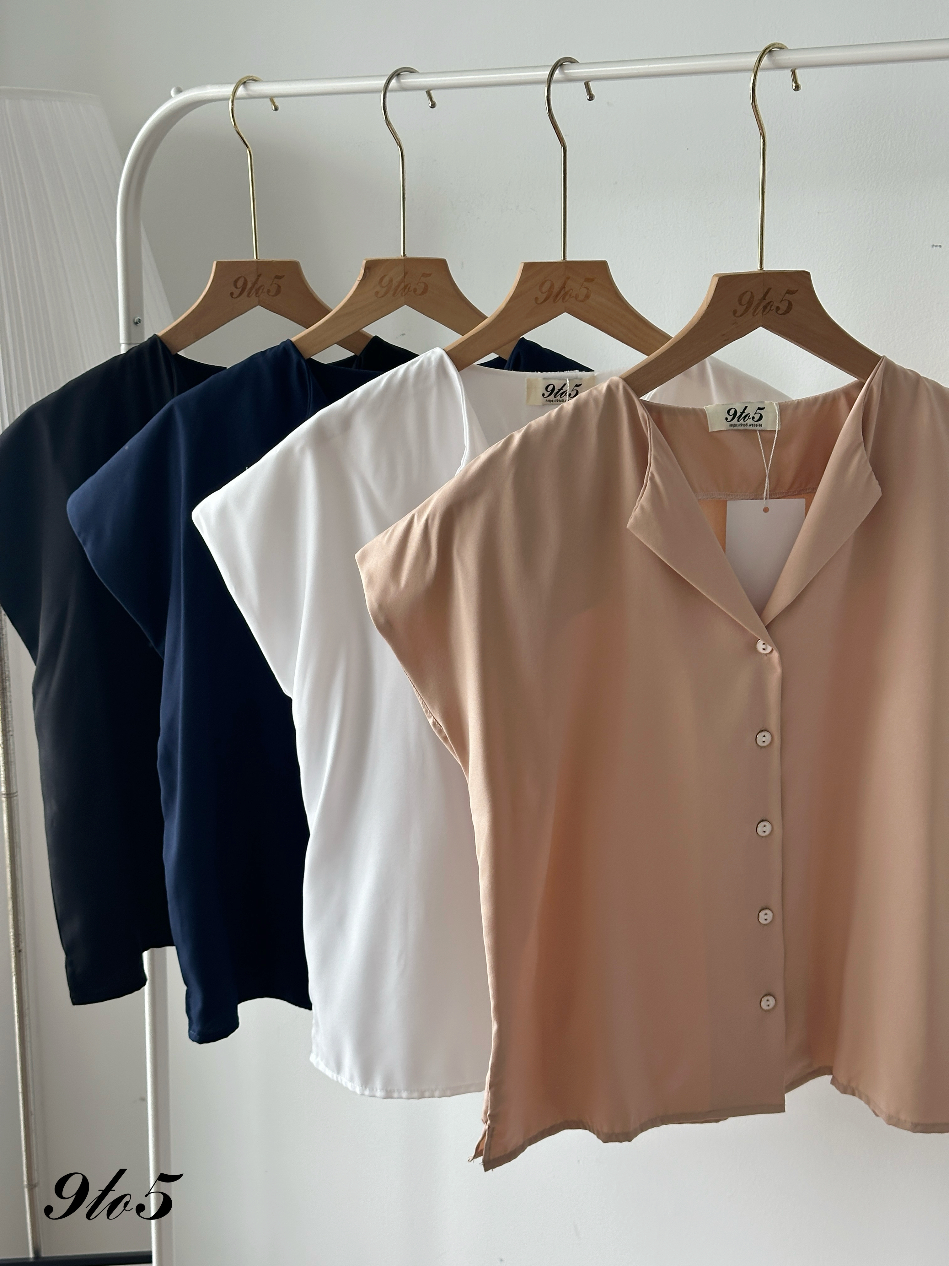 T4299 Cape Sleeve V Neck Shirt - 4 Colors 