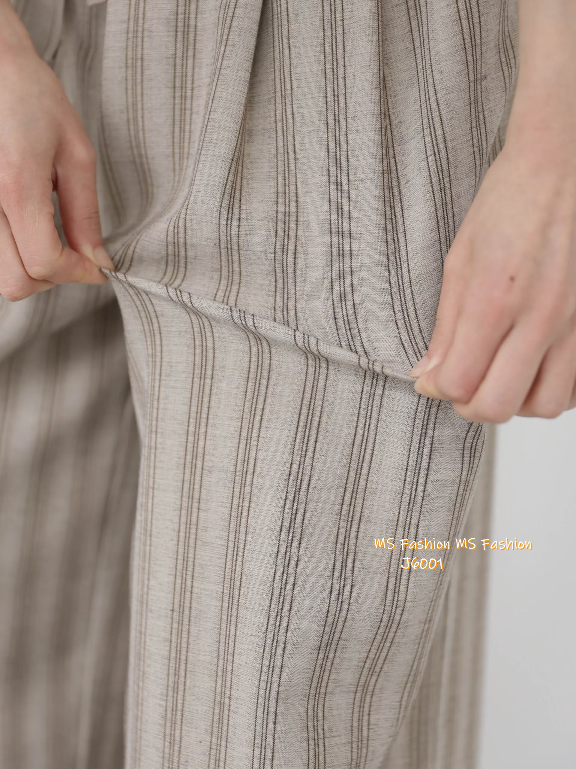 J6001 韓國🇰🇷靚料條子闊褲 