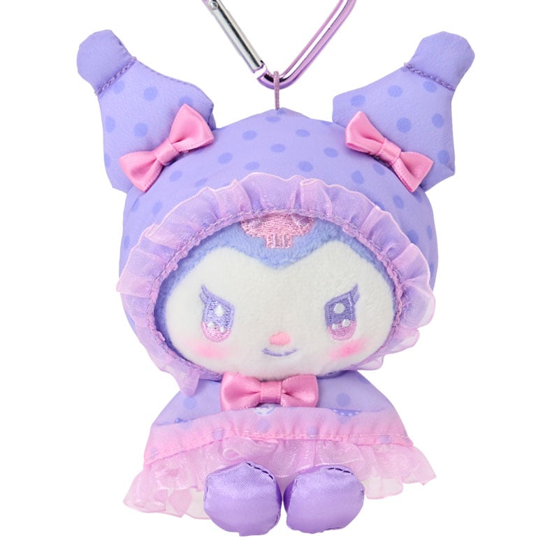 現貨｜Sanrio Kuromi 甜蜜列車系列 日版 雨衣造型 毛公仔 吊飾 掛件 (88577-1)