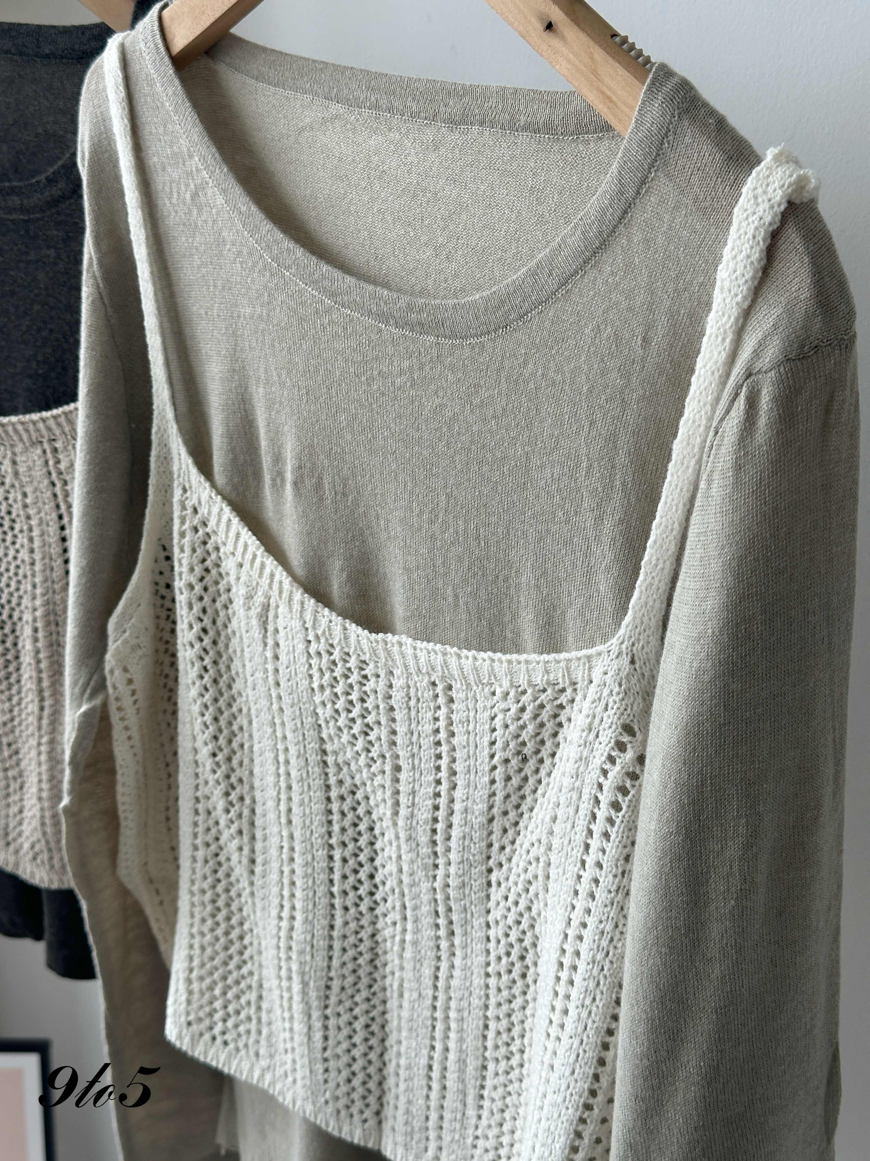 T4099 Two-Piece Knit Top - 5 Colors 