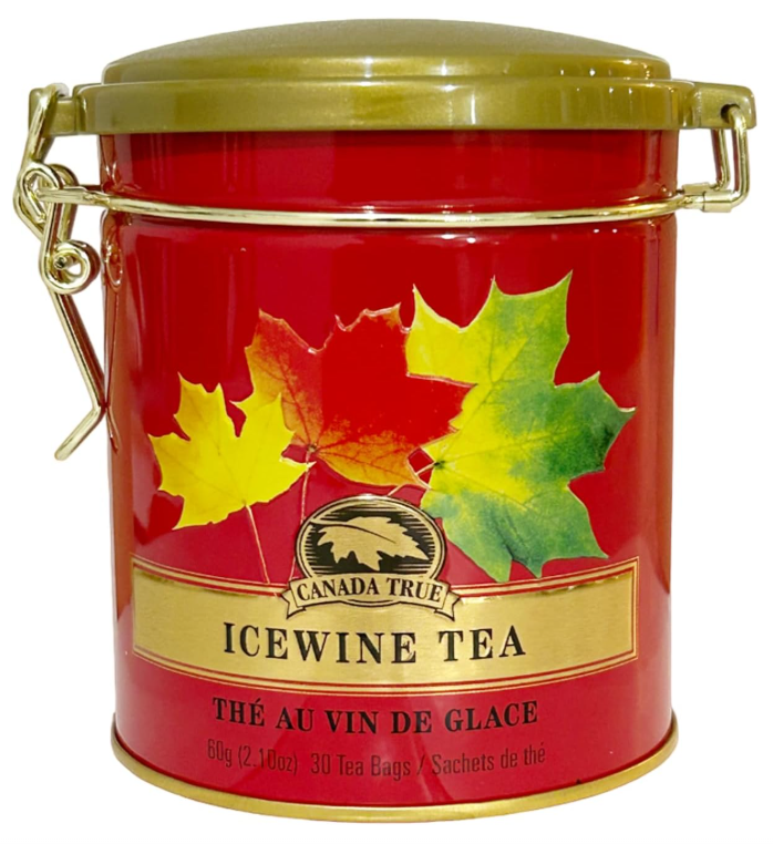 CANADA TRUE Icewine Tea 30 Tea Bags 60g  ｜加拿大CANADA TRUE 冰酒茶 園鐵罐裝 30茶包 60g
