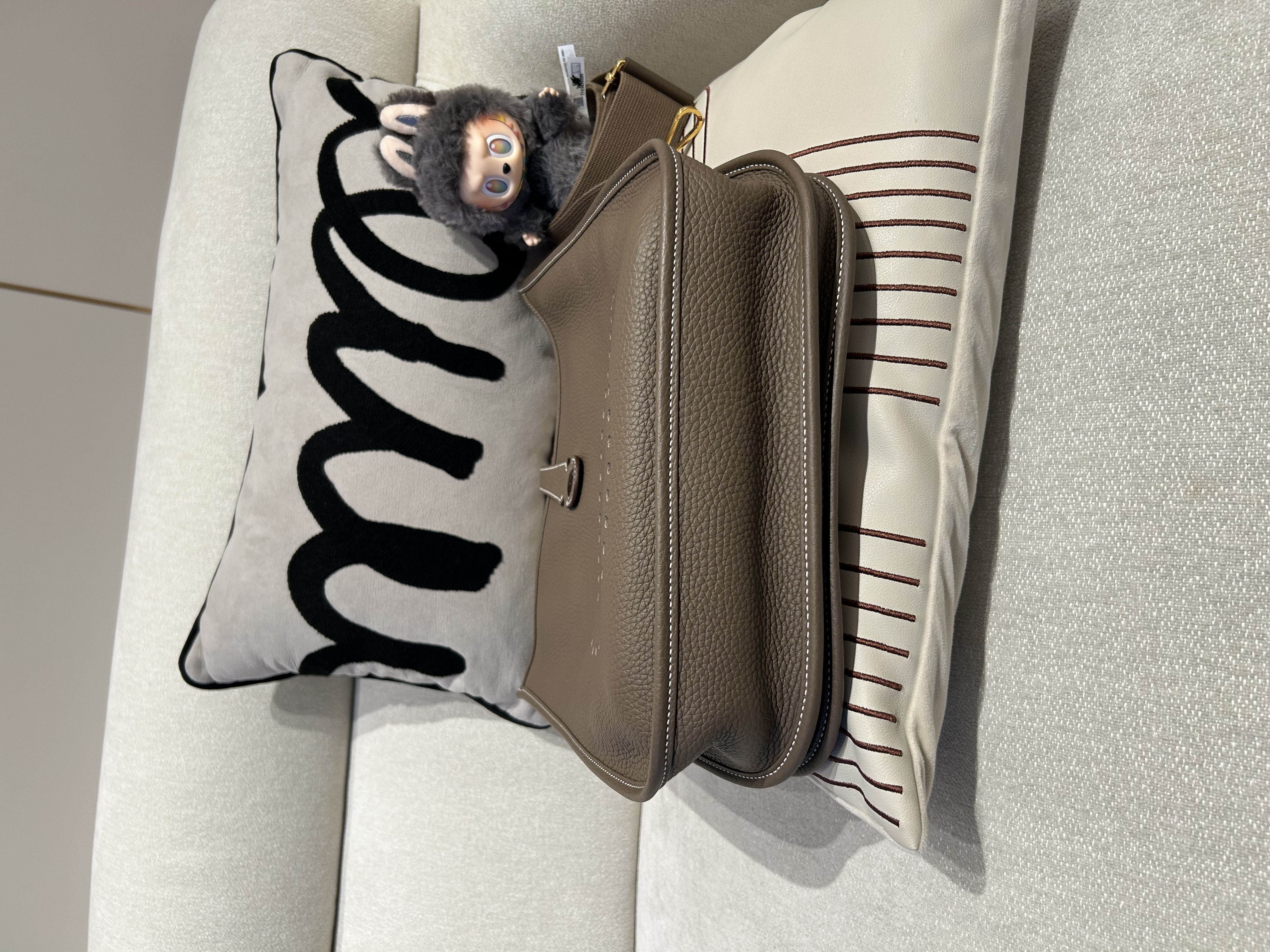 Hermes Evelyne 29 大象灰金扣 Stamp U 100%Authentic, 98%New ✅Dust bag✅Box