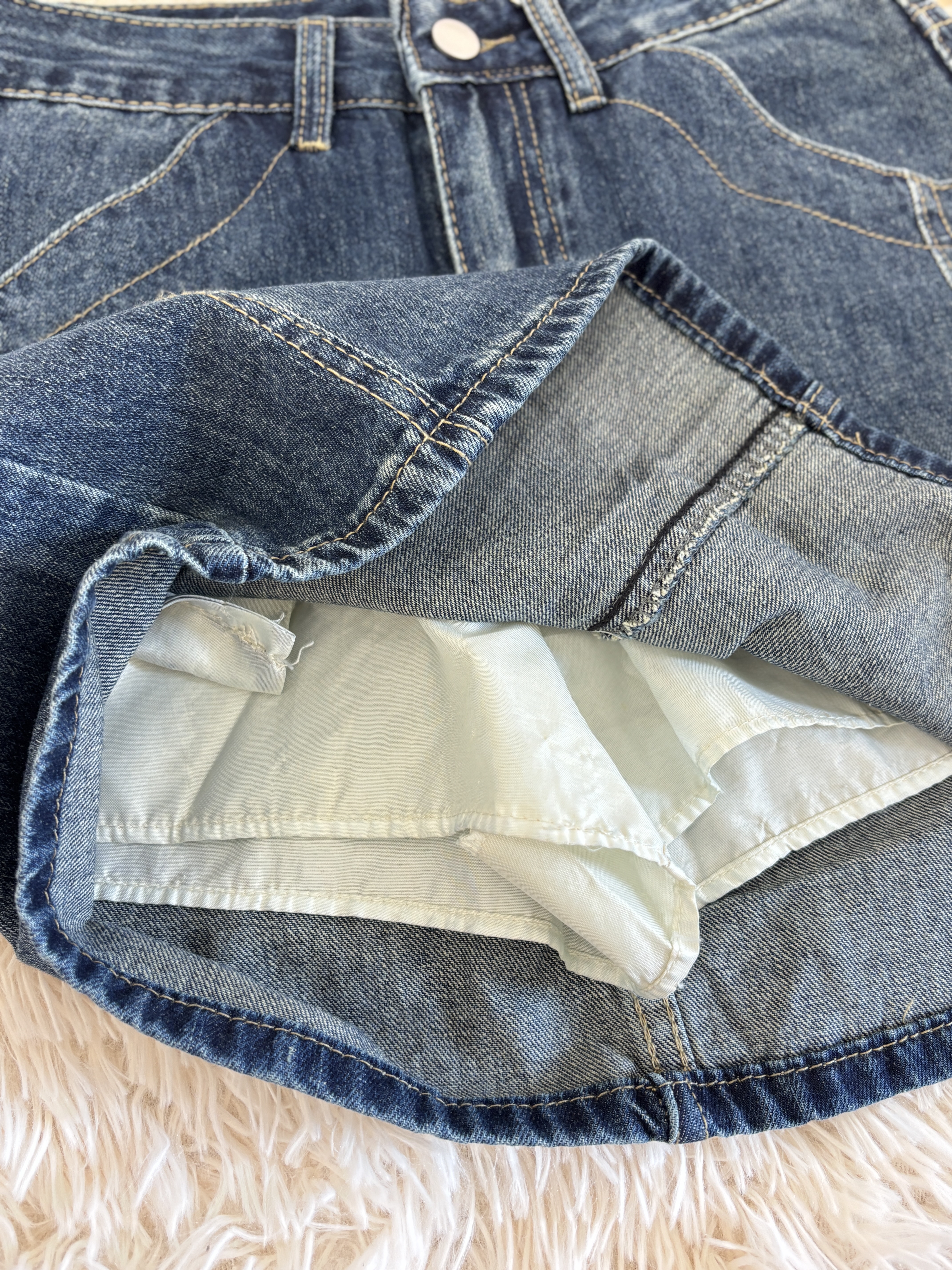 高质量牛仔短裙