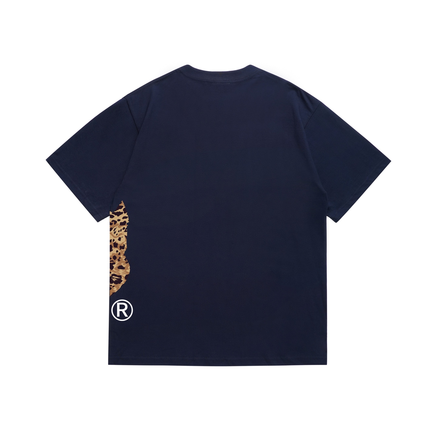 Bape Wild Leopard Pattern Ape Head Relaxed Fit Tee