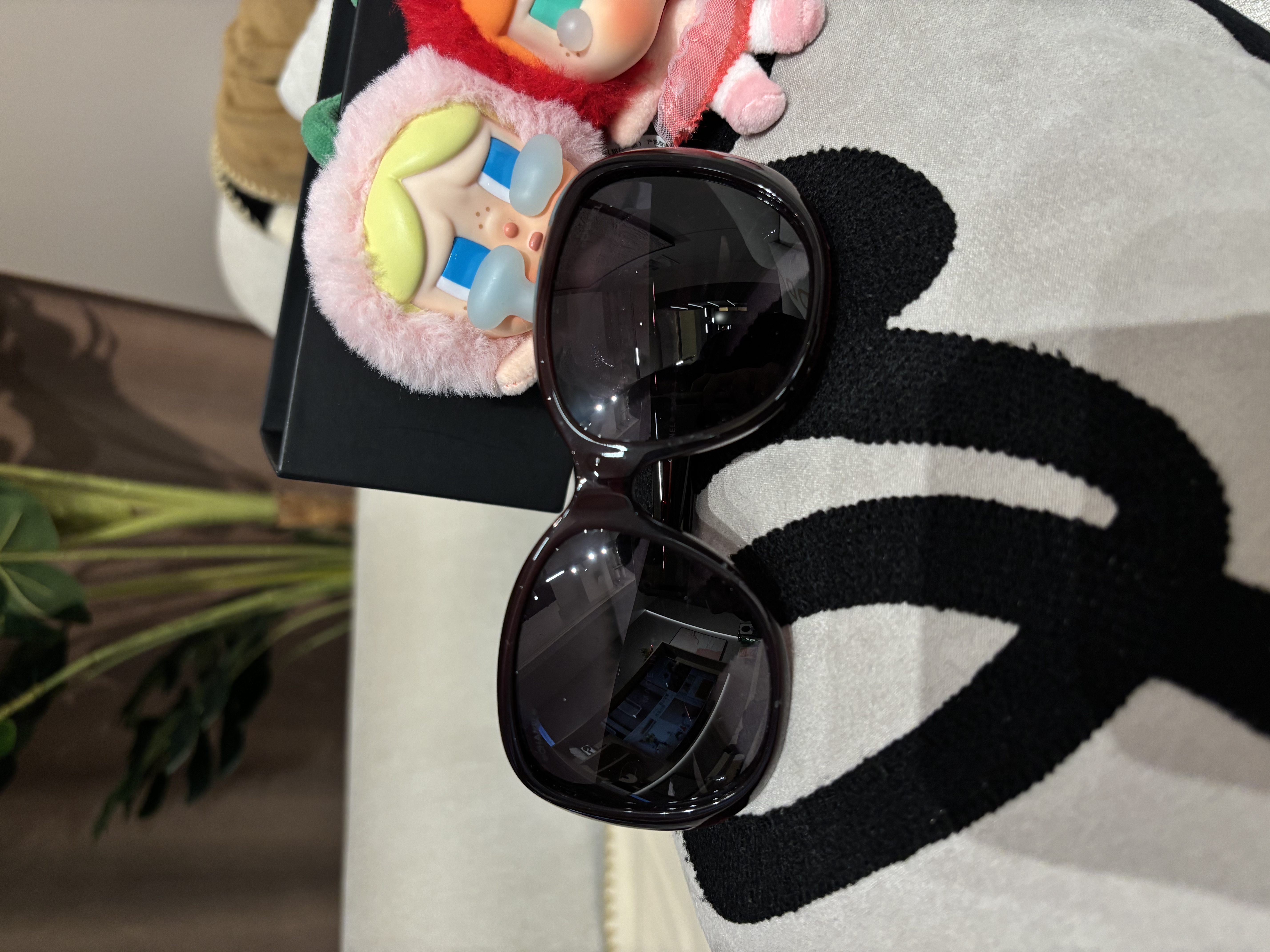 Chanel 山茶花 Sunglasses wine 5248 100%Authentic, 98%New 