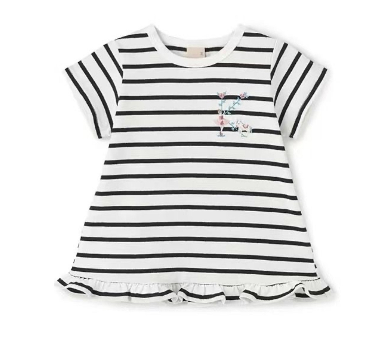 ▫️現貨▫️PetitMain黑白間條上衣