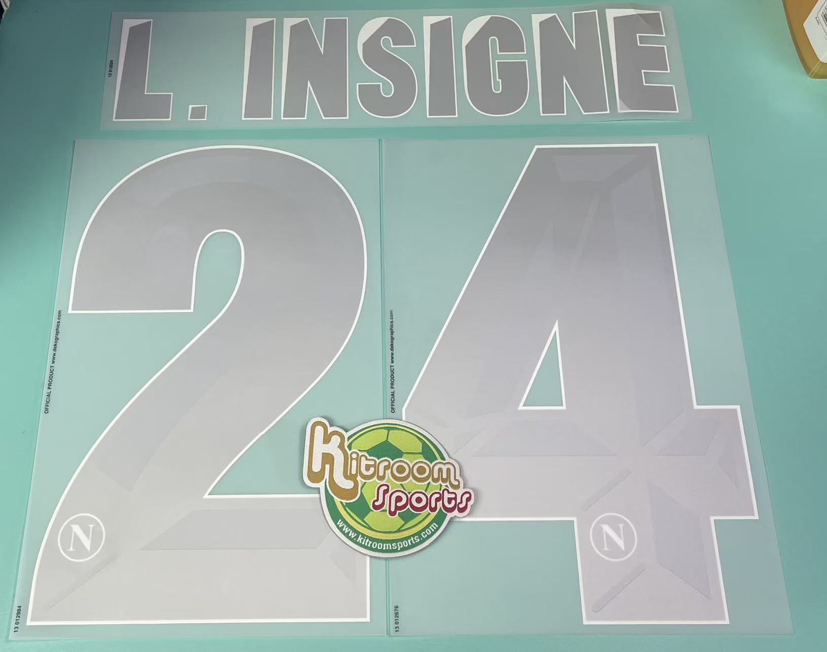 2013-14 Napoli 3rd Nameset #24 L.INSIGNE