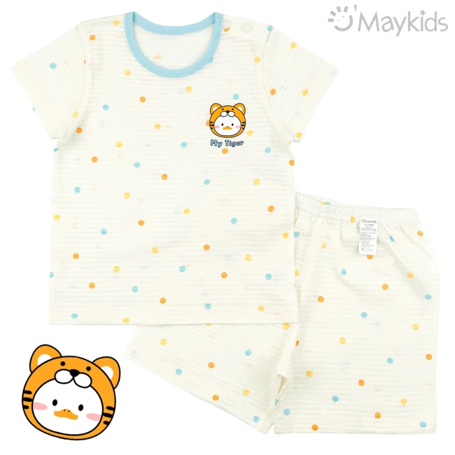 Maykids 5分袖家居服 (星光老虎)
