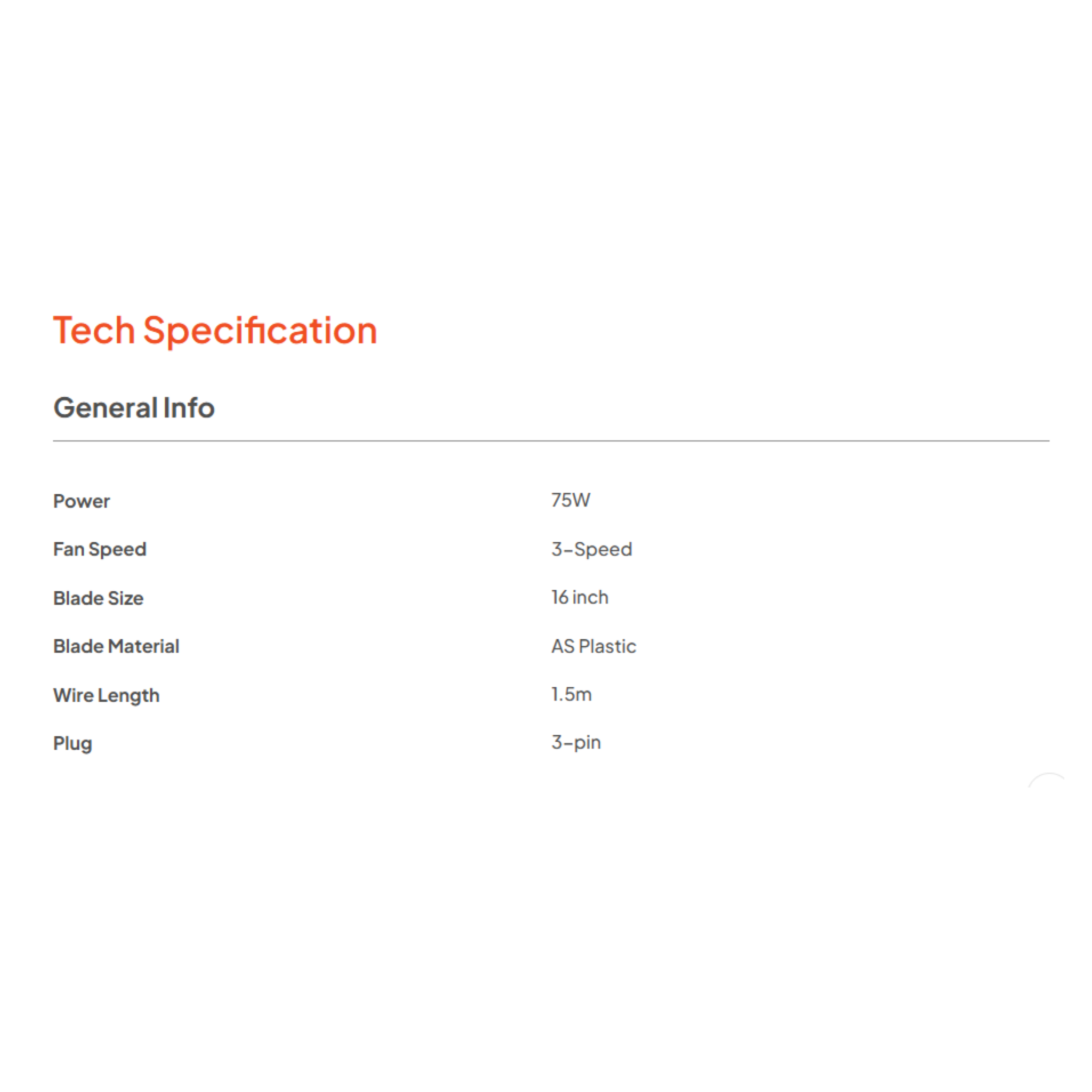 Russell Taylors 16" Wall Fan (WF1)