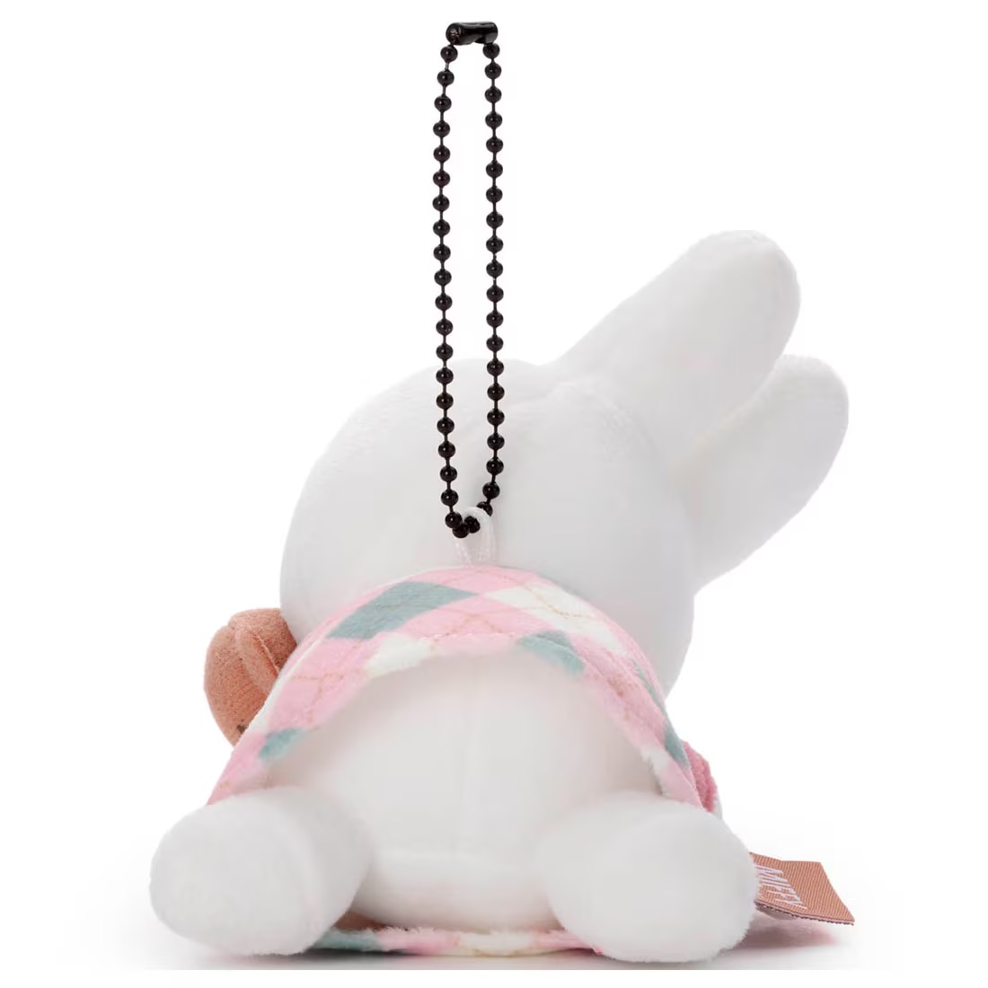 Miffy - 睡眠公仔掛飾 (粉紅色菱格裙子款)