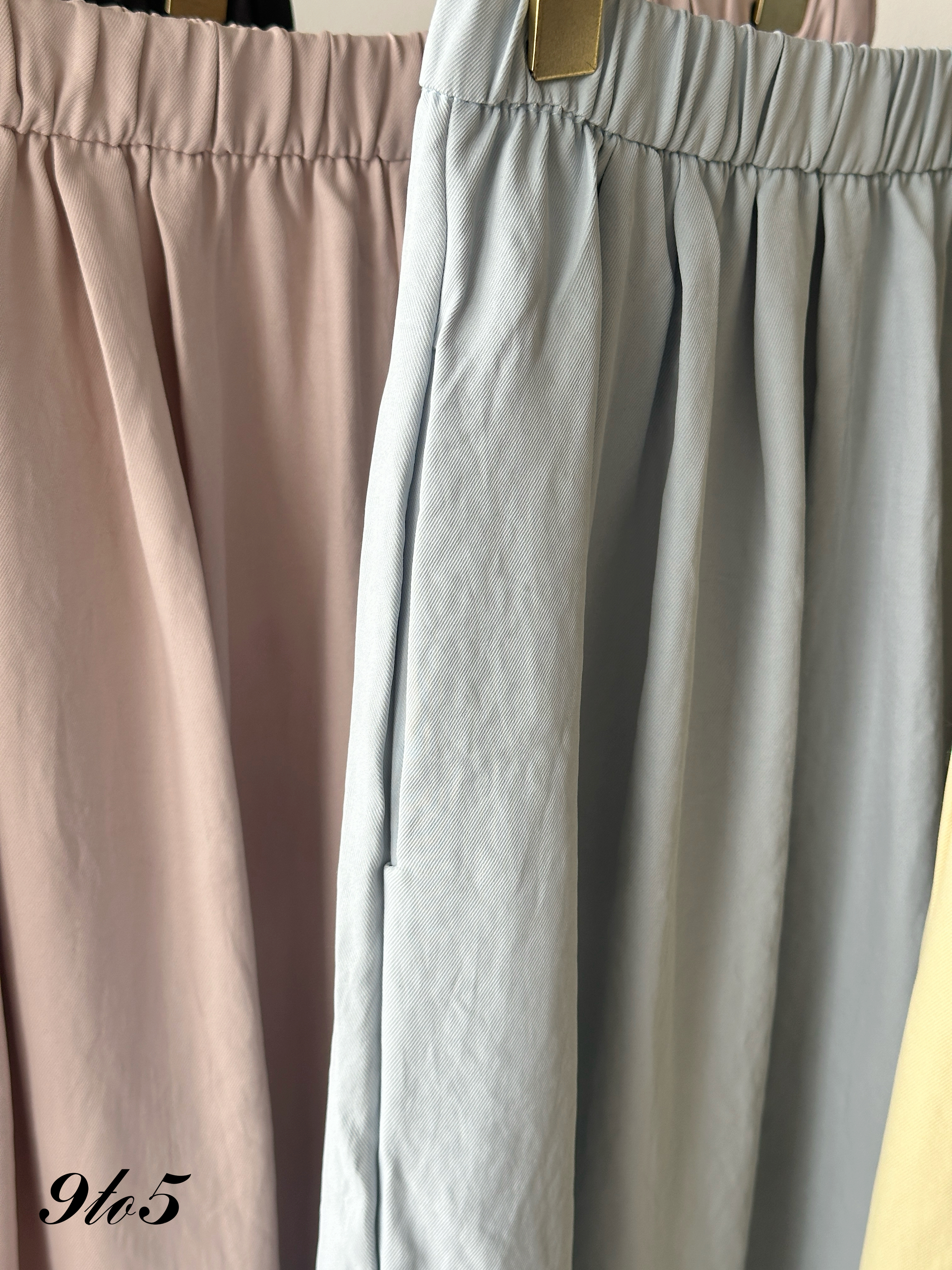 S1938 Wide Leg Long Pants - 4 Colors 