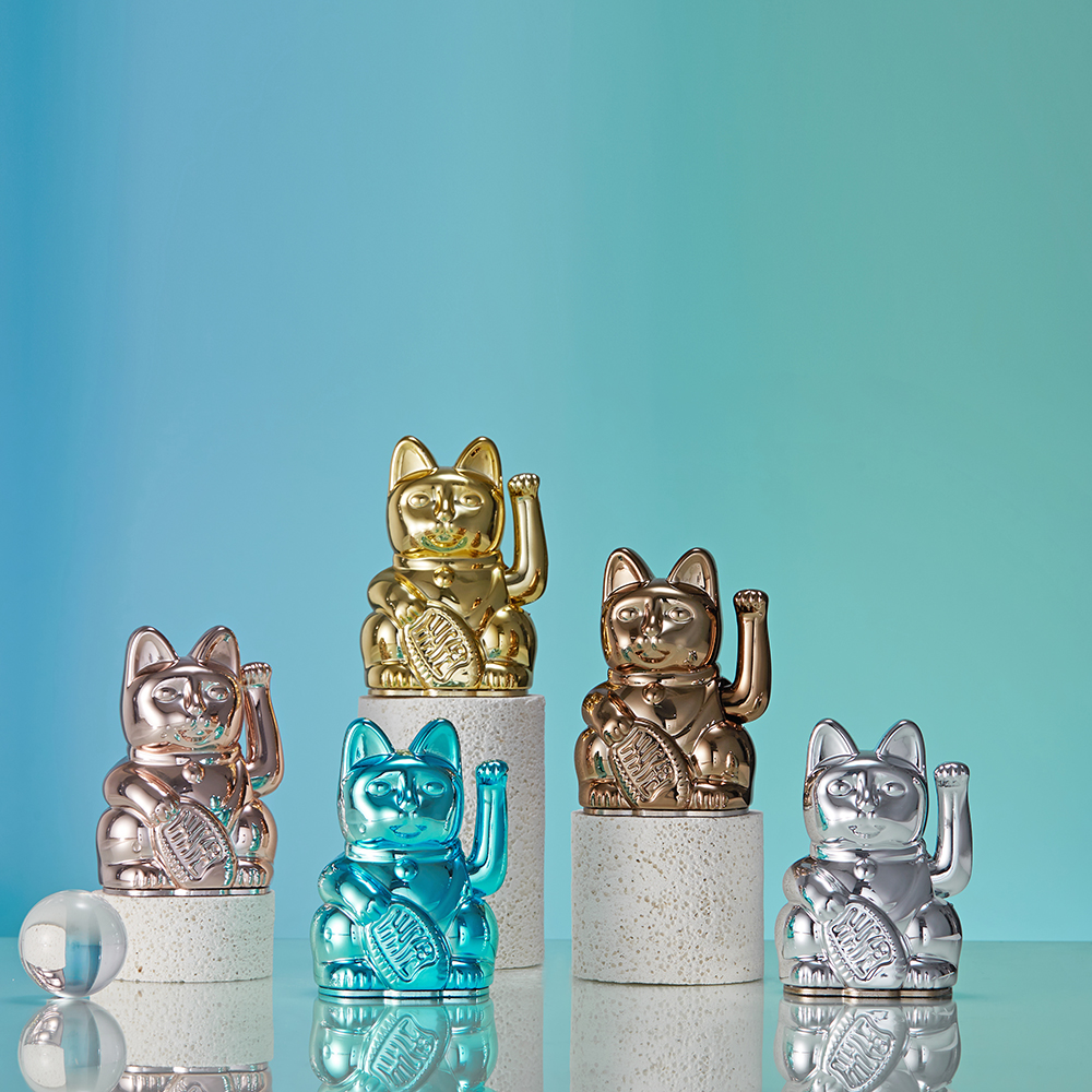 📦訂購 台灣代購 Mini Lucky Cats 迷你幸運繽紛自動招手招財貓