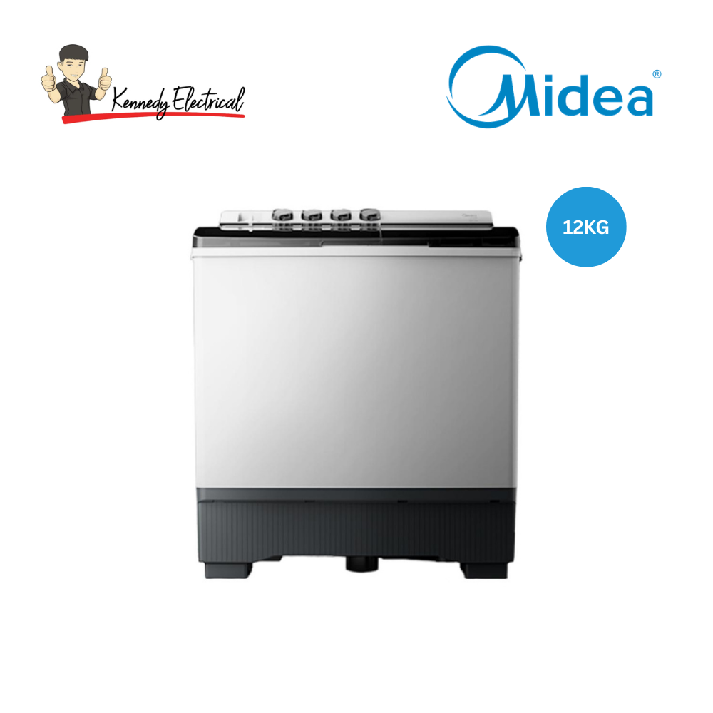 Midea 12kg White Twin-Tub Washing Machine (MT100W120)