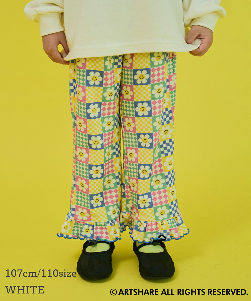 🆕【⭐訂購⭐】🌀 🇯🇵 日本直送 Wiggle Wiggle 全印花 荷葉邊下擺 長褲［3款選］🌀 [ELJA-0054][261106]