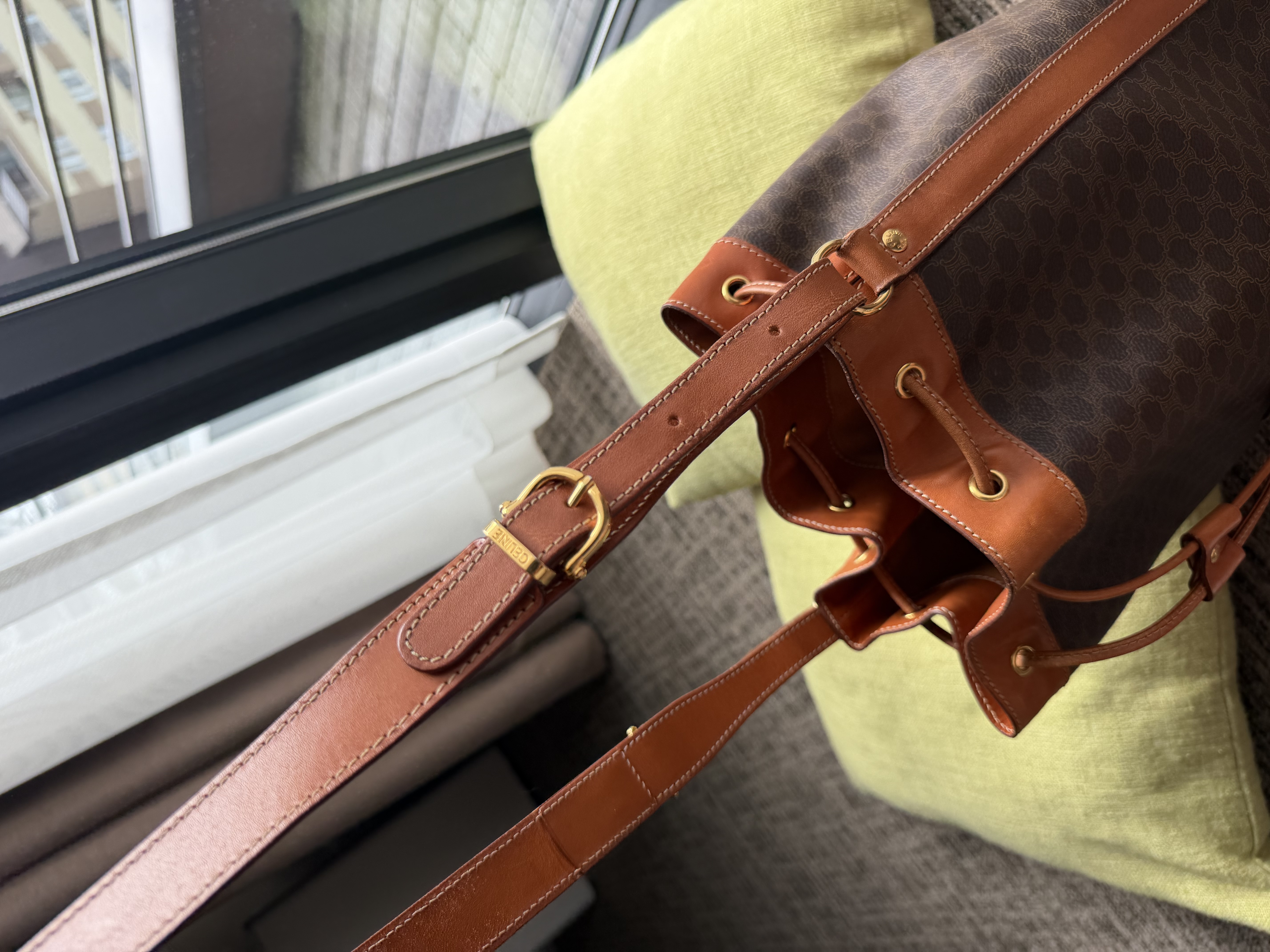 Vintage celine bucket bag