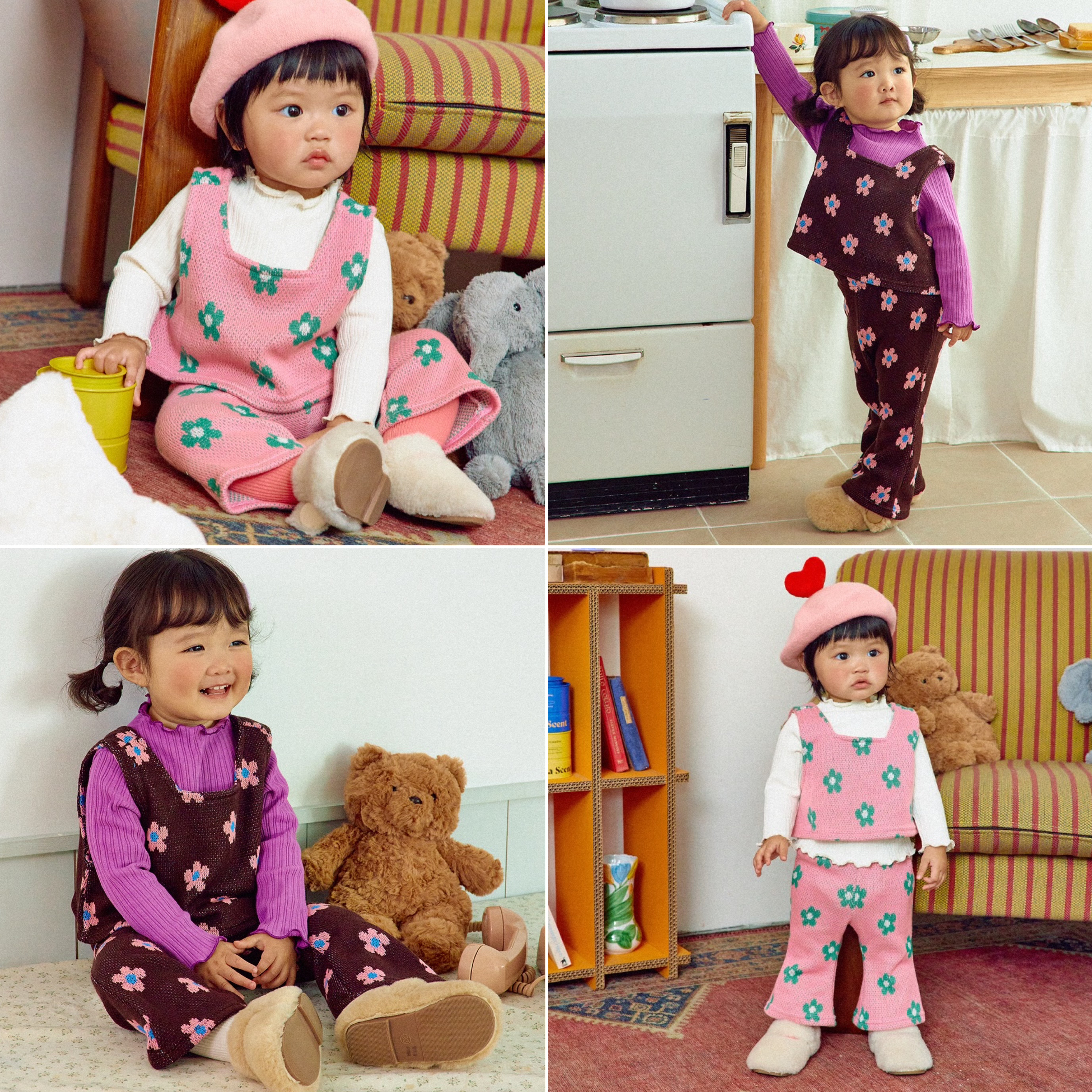 OOTT | Flower knit set