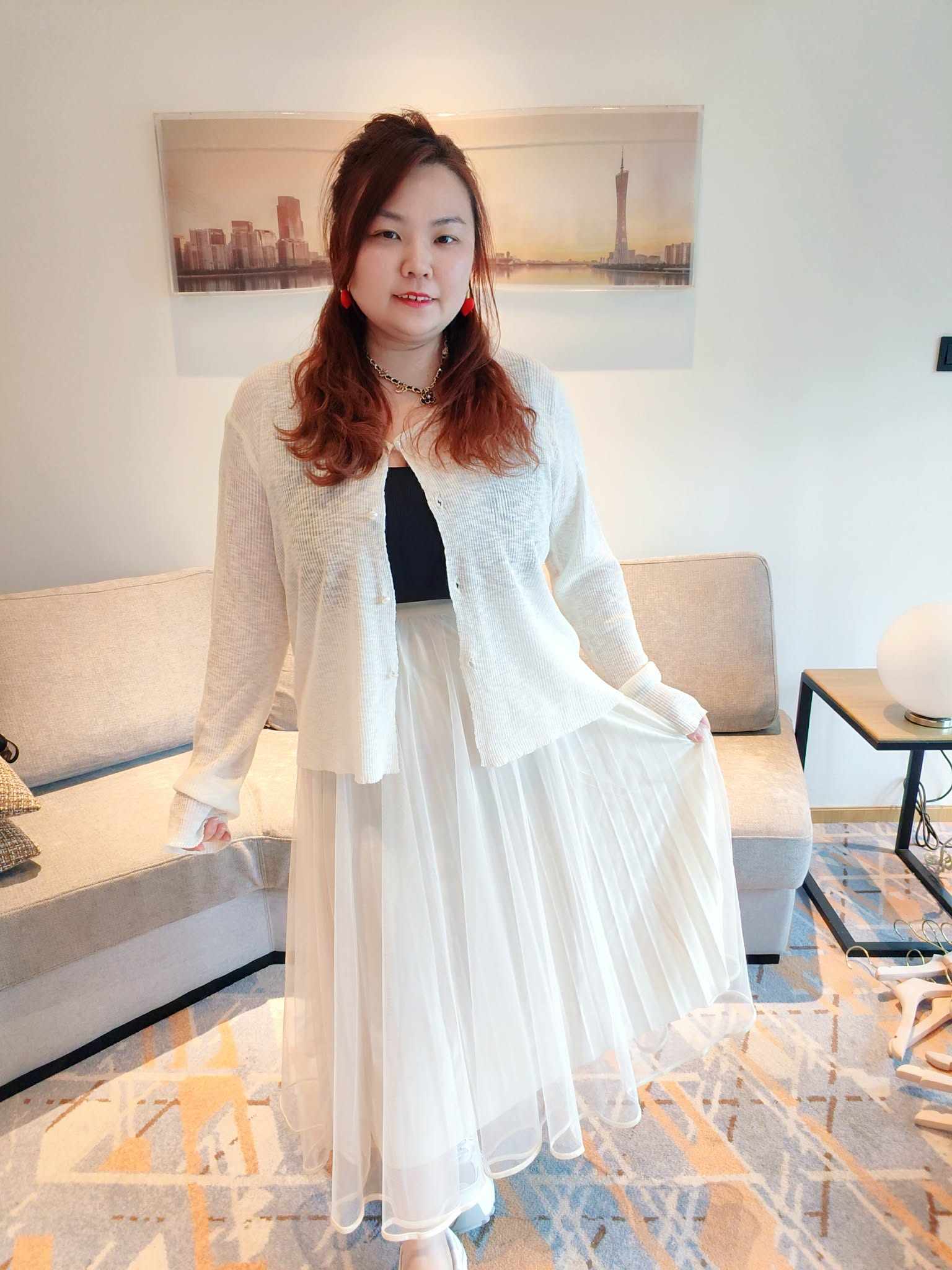 YCG06 0526 韩系气质淑女网纱半身裙